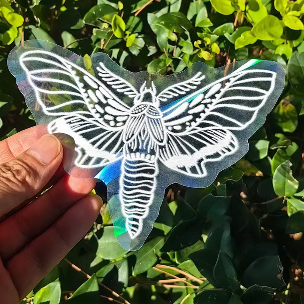 Night Moth rainbow maker window sticker