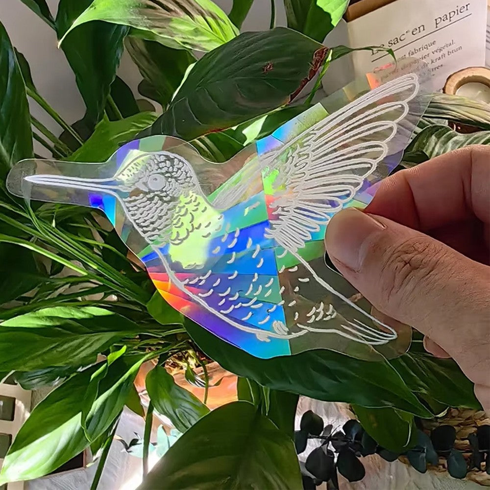 Hummingbird suncatcher sticker