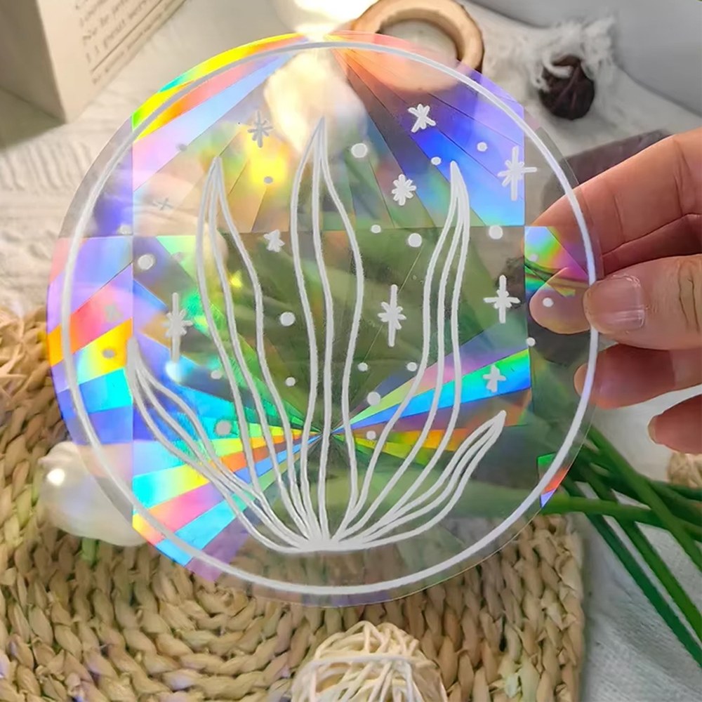 Starry Leaves rainbow maker window sticker