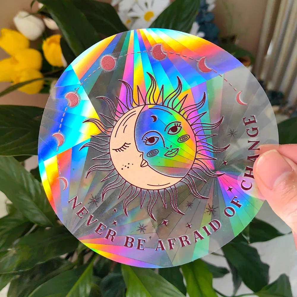 Sun & Moon rainbow maker window sticker